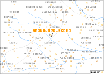 map of Spodnja Polskava