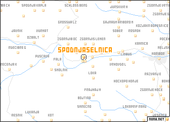 map of Spodnja Selnica