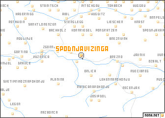 map of Spodnja Vižinga