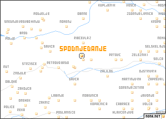 map of Spodnje Danje