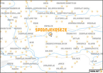 map of Spodnje Koseze