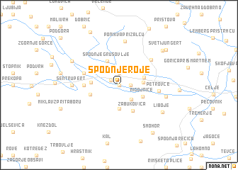 map of Spodnje Roje