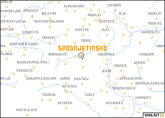 map of Spodnje Tinsko