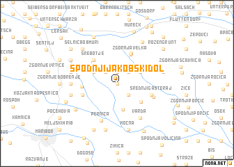 map of Spodnji Jakobski Dol