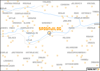 map of Spodnji Log