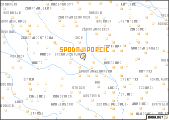 map of Spodnji Porčič