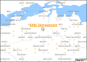 map of Spoldershagen