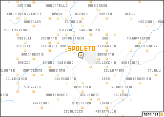 map of Spoleto