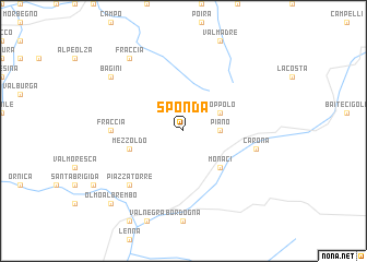 map of Sponda