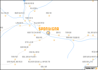 map of Spondigna