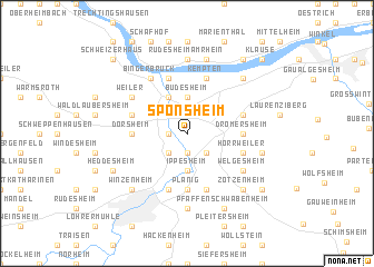 map of Sponsheim