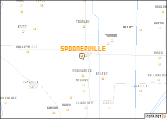 map of Spoonerville