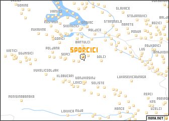 map of Sporčići