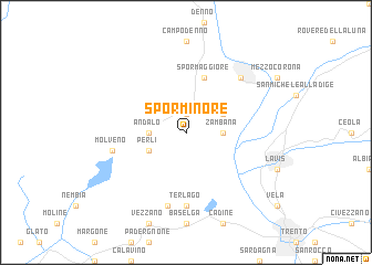 map of Sporminore