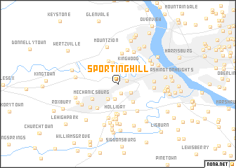 map of Sporting Hill