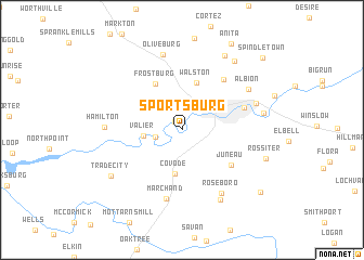 map of Sportsburg