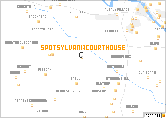 map of Spotsylvania Courthouse