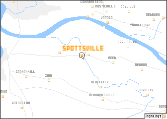 map of Spottsville