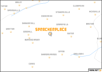 map of Spracher Place
