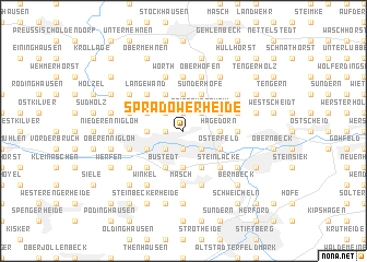 map of Spradowerheide