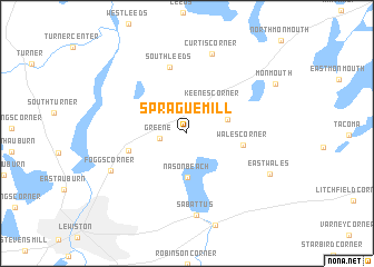 map of Sprague Mill