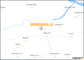 map of Spragueville
