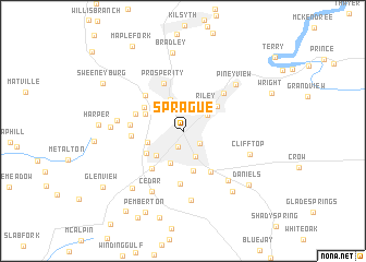 map of Sprague