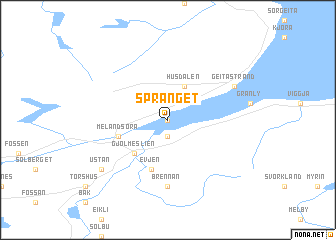 map of Spranget