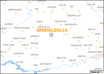 map of Sprankle Mills