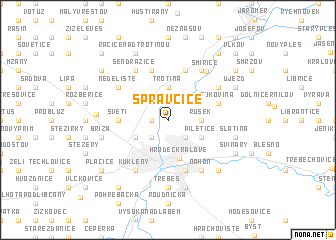 map of Správčice