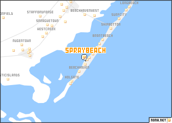 map of Spray Beach