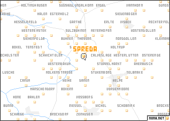 map of Spreda