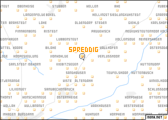 map of Spreddig
