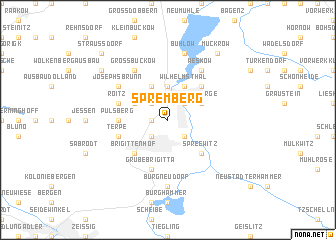 map of Spremberg