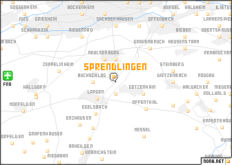 map of Sprendlingen