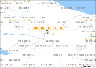 map of Sprengersfelde