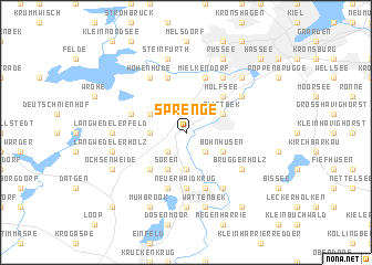 map of Sprenge