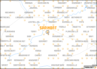 map of Sprimont