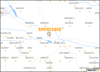 map of Sprinceana