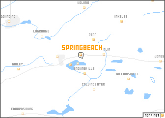 map of Spring Beach