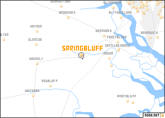 map of Spring Bluff