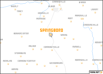 map of Springboro