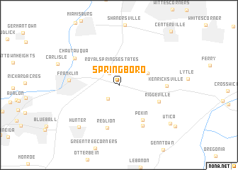 map of Springboro