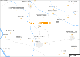 map of Spring Branch