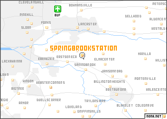 map of Spring Brook Station