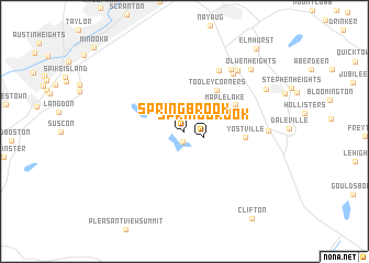 map of Spring Brook