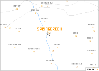 map of Spring Creek