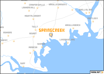 map of Spring Creek