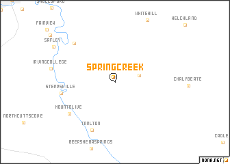 map of Spring Creek