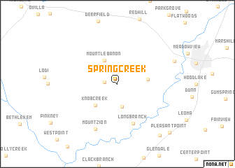 map of Spring Creek